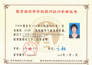 国内访问学者证书