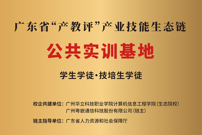 “产教评”产业技能生态链基匾牌地